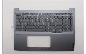 Lenovo 5CB1P85698 C-Cover with keyboard, English, Luna Grey, FingerPrint, US