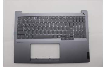 Lenovo 5CB1P85714 C-Cover with keyboard, Russian, Luna Grey, FingerPrint, US