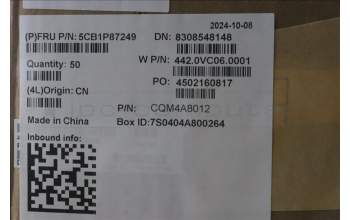 Lenovo 5CB1P87249 Hinge Cover, 83J2, Cloud Grey