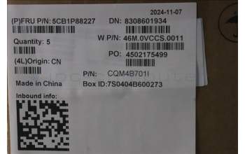 Lenovo 5CB1P88227 COVER Upper Case ASM_GER W83J2 CG BL