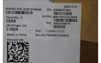 Lenovo 5CB1P89846 C-Cover with keyboard, Spanish, Cloud Grey, Backlight, UK