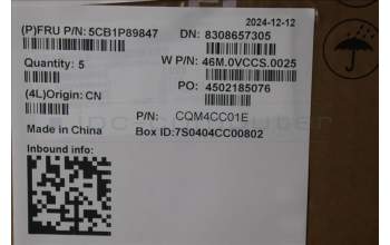 Lenovo 5CB1P89847 C-Cover with keyboard, Switzerland, Cloud Grey, Backlight, UK