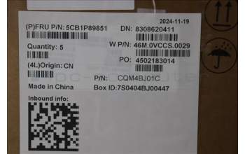 Lenovo 5CB1P89851 C-Cover with keyboard, UK English, Cloud Grey, Backlight, UK