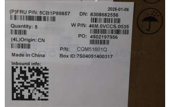 Lenovo 5CB1P89857 C-Cover with keyboard, Czech Slovakian, Polar Blue, Backlight, UK