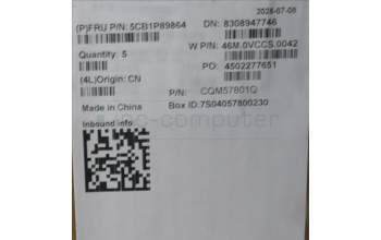 Lenovo 5CB1P89864 C-Cover with keyboard, Greek, Polar Blue, Backlight, US