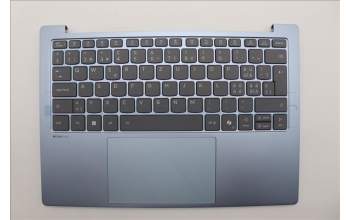 Lenovo 5CB1P89877 C-Cover with keyboard, Switzerland, Polar Blue, Backlight, UK