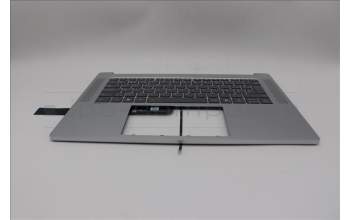 Lenovo 5CB1P89893 C-Cover with keyboard, Belgian, Cloud Grey, Backlight, UK