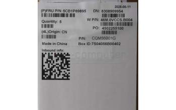 Lenovo 5CB1P89895 C-Cover with keyboard, Bulgarian, Cloud Grey, Backlight, UK