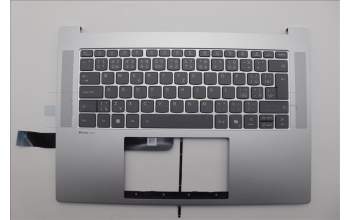 Lenovo 5CB1Q27714 C-Cover with keyboard, Czech Slovakian, Cloud Grey, Backlight, UK