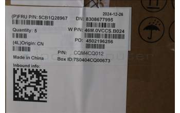 Lenovo 5CB1Q28967 C-Cover with keyboard, Spanish, Cloud Grey, Backlight, UK