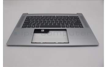 Lenovo 5CB1Q32382 C-Cover with keyboard, Belgian, Cloud Grey, UK