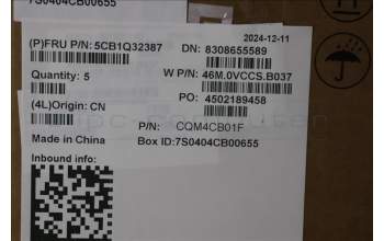 Lenovo 5CB1Q32387 COVER Upper Case ASM_EURO ENG W83J3 CG