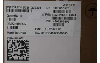 Lenovo 5CB1Q32391 C-Cover with keyboard, German, Cloud Grey, UK