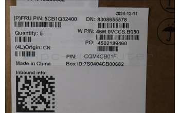 Lenovo 5CB1Q32400 C-Cover with keyboard, Nordic, Cloud Grey, UK