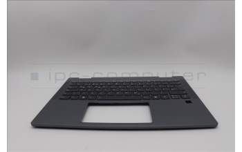 Lenovo 5CB1Q43239 C-Cover with keyboard, German, Luna Grey, Fingerprint, UK