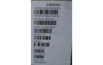Lenovo 5CB1Q43246 COVER Upper Case ASM NORDIC H 83GH FP LG