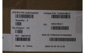 Lenovo 5CB1Q43351 C-Cover with AI keyboard, Switzerland, Cloud Grey, Backlight, Fingerprint, UK