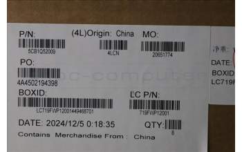 Lenovo 5CB1Q52009 Hinge CAP, 83K0, Cosmic Blue