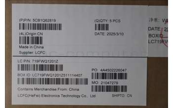 Lenovo 5CB1Q62819 C-Cover with keyboard, US English Euro, Luna Grey, Non-Backlight, US