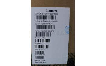 Lenovo 5CB1Q64073 C-Cover with keyboard, Nordic, Luna Grey, Backlight, UK