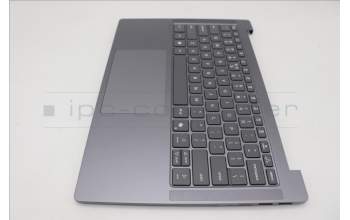 Lenovo 5CB1Q64090 C-Cover with keyboard, US English Euro, Luna Grey, Non-Backlight, US