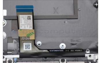 Lenovo 5CB1R07809 C-Cover with keyboard, Portuguese, Luna Grey, Backlight, 4CELL, UK