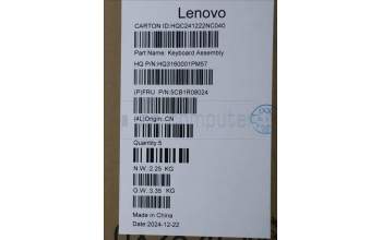 Lenovo 5CB1R08024 C-Cover with keyboard, Czech Slovakian, Cosmic Blue, Backlight, 4CELL, UK