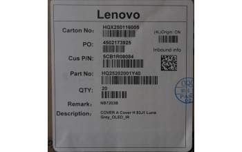 Lenovo 5CB1R08084 A-Cover, 83J1, Luna Grey, OLED_IR