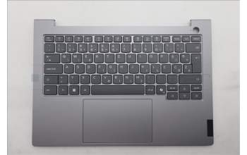 Lenovo 5CB1R08659 C-Cover with keyboard, Slovenian, Arctic Grey, Non-Backlight, H-series, UK