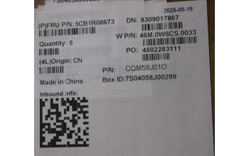 Lenovo 5CB1R08673 C-Cover with keyboard, Spanish, Arctic Grey, Non-Backlight, H-series, UK