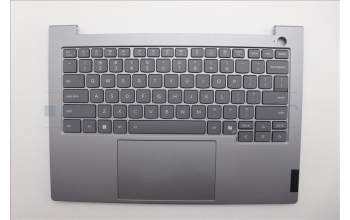 Lenovo 5CB1R08682 C-Cover with keyboard, English, Arctic Grey, Backlight, H-series, US
