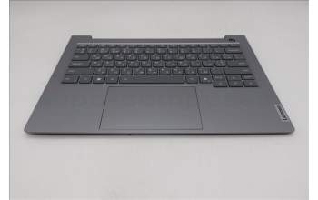 Lenovo 5CB1R08687 C-Cover with keyboard, Ukraine, Arctic Grey, Backlight, H-series, US