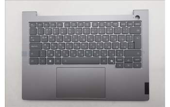 Lenovo 5CB1R08688 C-Cover with keyboard, Bulgarian, Arctic Grey, Backlight, H-series, UK