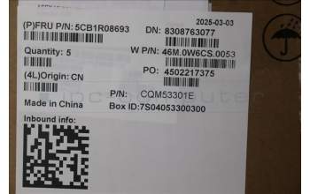 Lenovo 5CB1R08693 C-Cover with keyboard, UK English, Arctic Grey, Backlight, H-series, UK