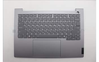 Lenovo 5CB1R08699 C-Cover with keyboard, Russian, Arctic Grey, Backlight, H-series, US