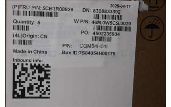 Lenovo 5CB1R08829 C-Cover with keyboard, German, Arctic Grey, Non-Backlight, H-series, UK