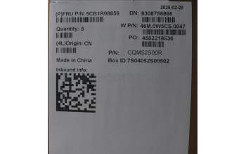 Lenovo 5CB1R08856 C-Cover with keyboard, Spanish, Arctic Grey, Backlight, H-series, UK