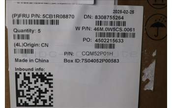 Lenovo 5CB1R08870 C-Cover with keyboard, US English Euro, Arctic Grey, Backlight, H-series, US