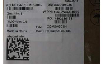 Lenovo 5CB1R08889 C-Cover with keyboard,Spanish,Arctic Grey,Non_Backlight,U-series