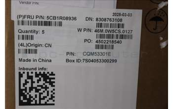 Lenovo 5CB1R08936 COVER Upper Case ASM_EURO ENGW21SHAGBL U