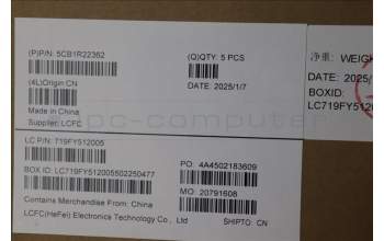 Lenovo 5CB1R22362 COVER Upper Case ASM_ENG L 83K1 LG NBL