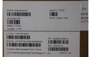 Lenovo 5CB1R22410 D-Cover, 83K2, Cosmic Blue