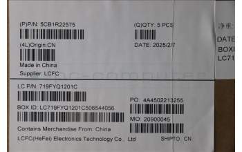 Lenovo 5CB1R22575 C-Cover with keyboard, English, Cosmic Blue, Non-Backlight, US