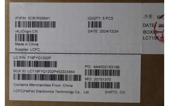 Lenovo 5CB1R26641 C-Cover with keyboard, German, Luna Grey, Non-Backlight, UK