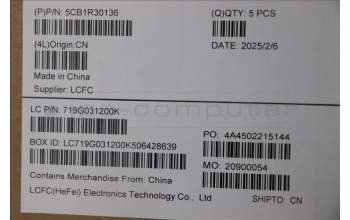 Lenovo 5CB1R30136 C-Cover with keyboard, Slovenian, Cosmic Blue, Backlight, UK