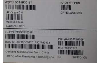 Lenovo 5CB1R30157 C-Cover with keyboard, Hungarian, Luna Grey, Backlight