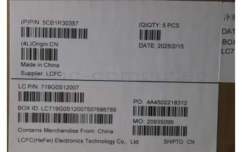 Lenovo 5CB1R30357 C-Cover with keyboard, Hebrew, US