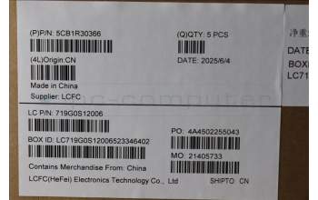 Lenovo 5CB1R30366 C-Cover with keyboard, Russian, US