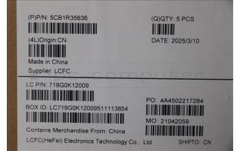 Lenovo 5CB1R35636 C-Cover with keyboard, Slovenian, Luna Grey, Backlight, UK