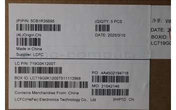 Lenovo 5CB1R35695 C-Cover with keyboard, Russian, Luna Grey, Non-Backlight, US